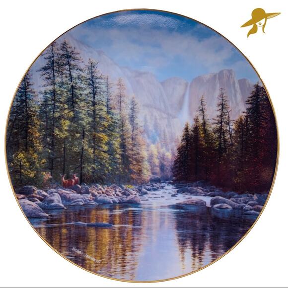 Yosemite Falls W.S. George America The Beautiful